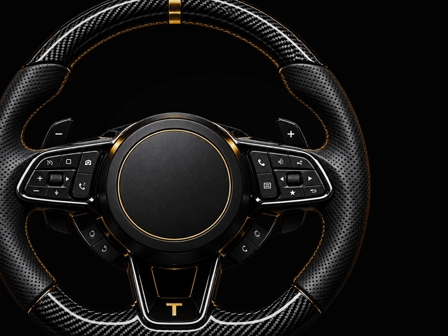 TUTULE custom carbon fiber steering wheel